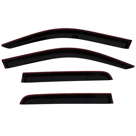 Snapklik Tape On Side Window Visor Deflectors For Ford