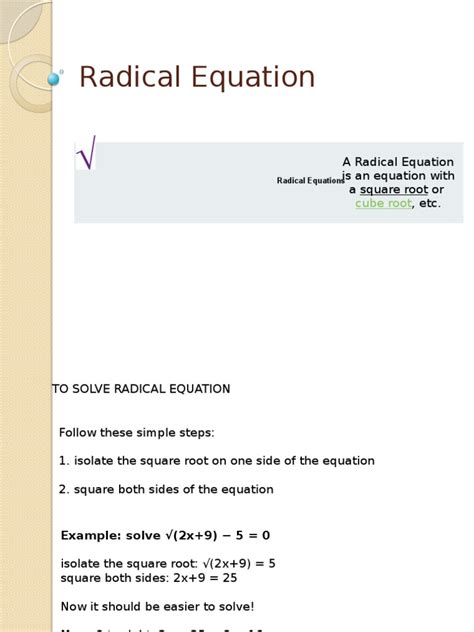 Pdf Radical Equation Dokumen Tips