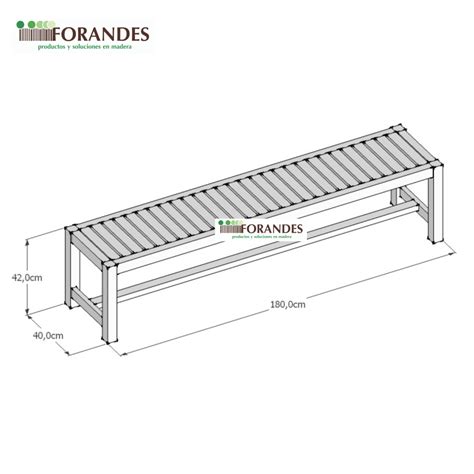 Banca En Madera Teca Para Exterior 180 Cm TROPICAL