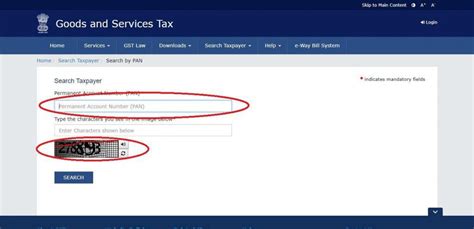 GST Number Search By PAN Search GSTIN Online