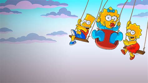 The Simpsons Bart Simpson Lisa Simpson Maggie Simpson Hd Wallpaper