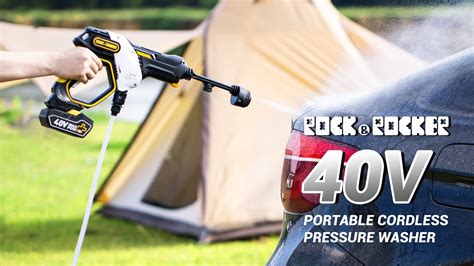 Rockandrocker 40v Portable Cordless Power Cleaner 600psi 088gpm Youtube