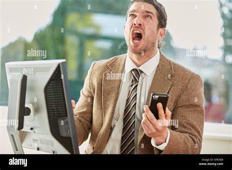 Man Stressed Out At Work Stock Photo Royalty Free Image 78482723 Alamy