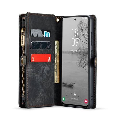 Multi Wallet Caseme Kort Samsung Galaxy S Plus Sort Gr Elkj P