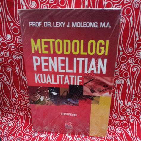 Jual Buku Metodologi Penelitian Kualitatif Shopee Indonesia