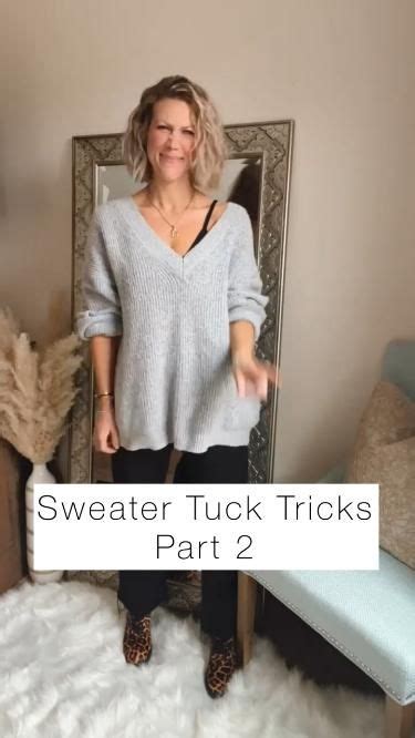 Sweater Tucking Tips Fashion Hacks Clothes Clothing Hacks Diy