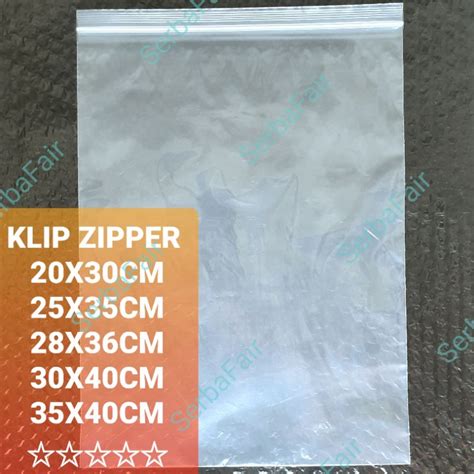 Jual Plastik Klip Zipper Zip Lock Packing Baju Hijab Distro Lain All