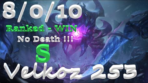 Velkoz Ranked 8010 S Velkoz Lol 253 Game Winning Youtube