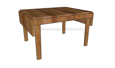 Drop Leaf Table Plans Howtospecialist How To Build Step By Step Diy Plans Drop Leaf Table