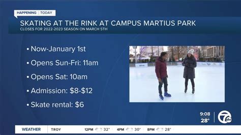 Ice Skating in Campus Martius