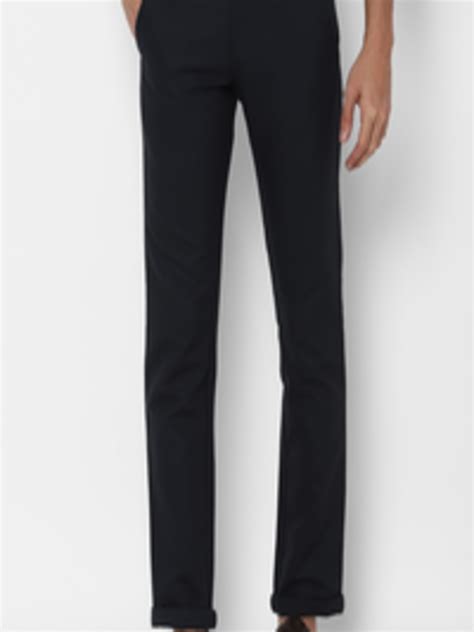 Buy Allen Solly Men Black Slim Fit Chinos Trousers Trousers For Men 16556740 Myntra