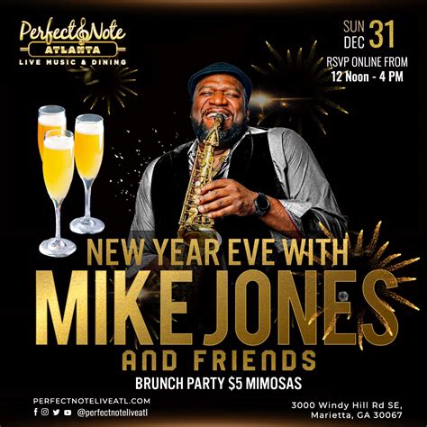 NYE Brunch w/ Mike Jones – Perfect Note Atlanta