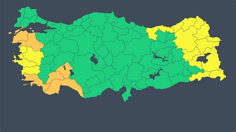 Meteoroloji ve AFAD il il uyardı Sarı ve turuncu kod verildi