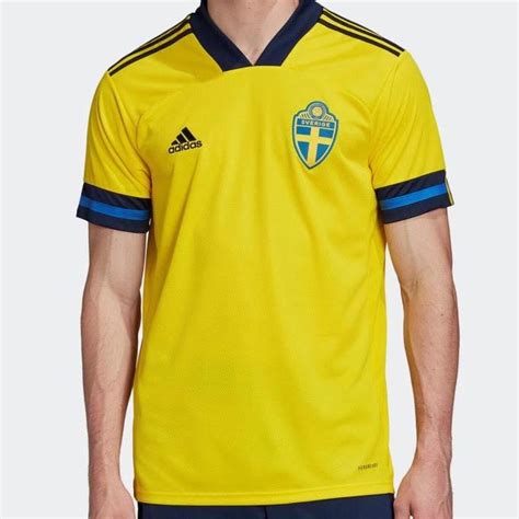 Camiseta Suecia 1º equipación EURO 2021 Marcas Jerez