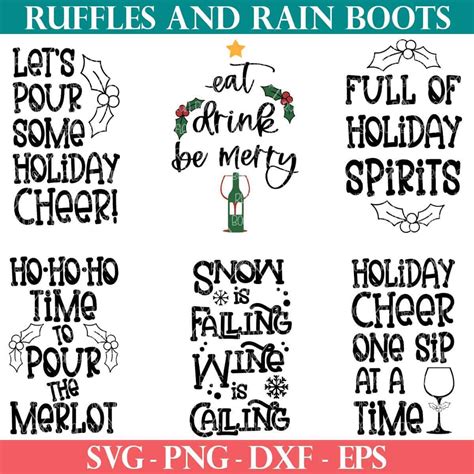 Grab This Bundle Of Christmas Wine Bag Svg Files For Easy Gifts