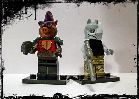 Custom LEGO Minifigure of the Week - Bebop & Rocksteady by Silver Fox57 ...