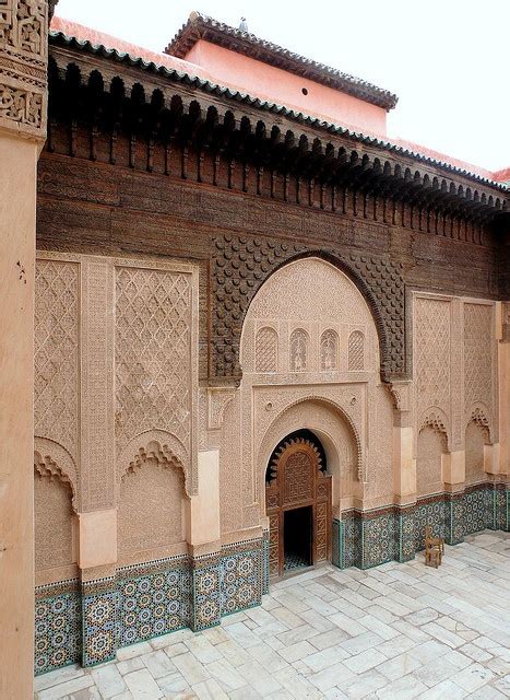 Marrakech Madrassa Ben Youssef Most Beautiful Paintings Al Andalus