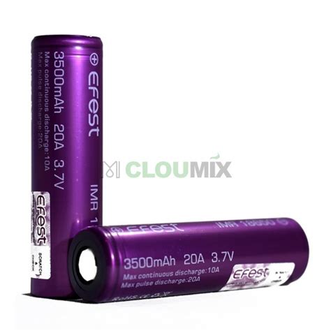 Efest Mah Flat Top Purple A V Imr Battery