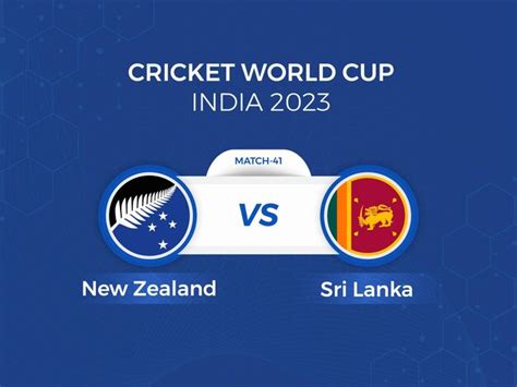 Premium Vector New Zealand Vs Sri Lanka 2023 Cricket World Cup With