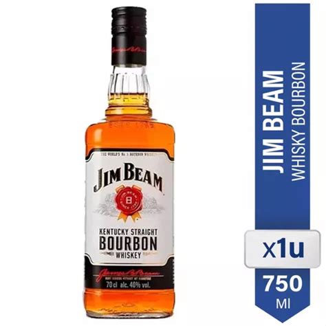 Whisky Jim Beam Bourbon White Ml Botella Almacen