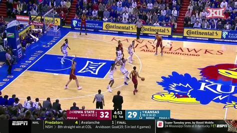 Kansas Vs Iowa State Men S Basketball Highlights YouTube