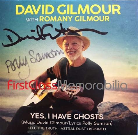 David Gilmour Polly Samson Signed Cd Yes I Have Ghosts Pink