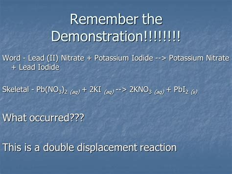 Types Of Chemical Reactions Single Replacement Reactions Double Replacement Reactions Combustion