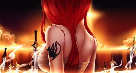 Fairy Tail Erza Scarlet Wallpaper Wallpapersafari