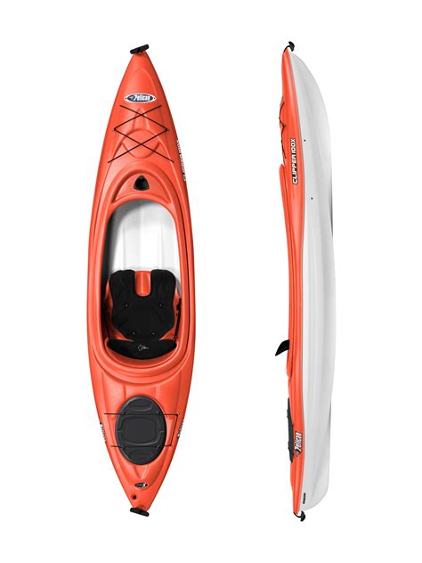 Pelican Clipper 100X 10ft Sit Inside Kayak Tangerine White Walmart