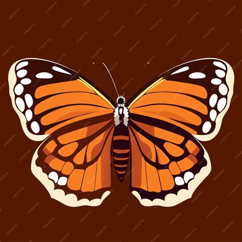 Premium Vector | Monarch butterfly symbol of transformation and beauty