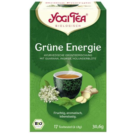 Yogi Tea Grüne Energie Bio 17 Teebeutel Miraherba Bio Tee