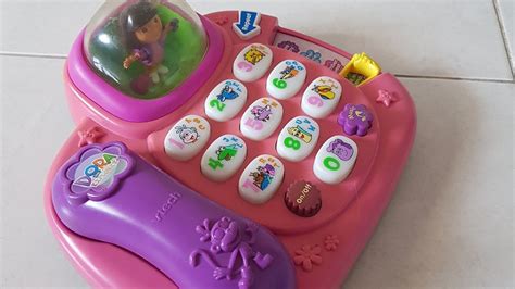 Vtech Dora The Explorer Dial And Learn Phone Youtube