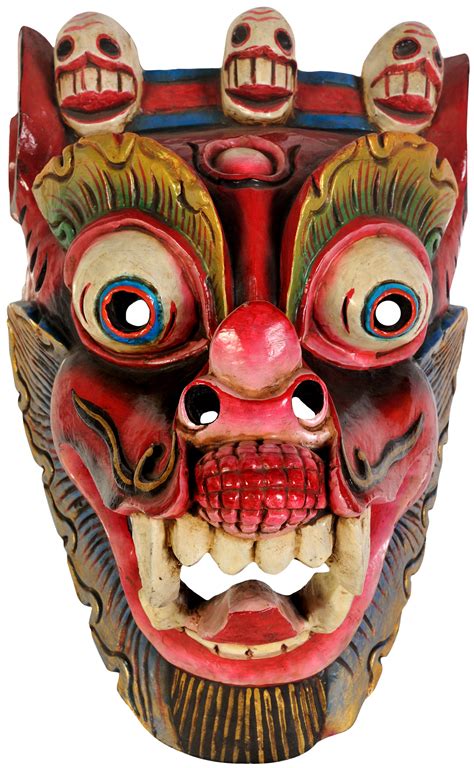 Tibetan Buddhist Deity Yamantaka Wall Hanging Mask