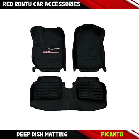 Kia Picanto Prenmium Diamond Deep Dish Car Floor Mzm Matting