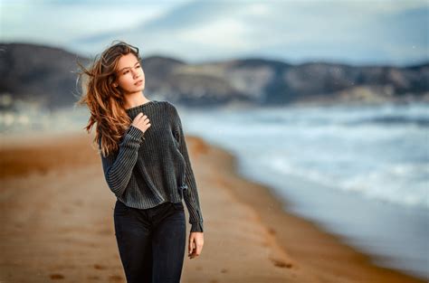 Wallpaper Sunlight Women Outdoors Redhead Model Depth Of Field