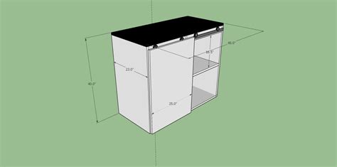 Lorex Refrigerator Cabinet With Slider Door Dfs Designs