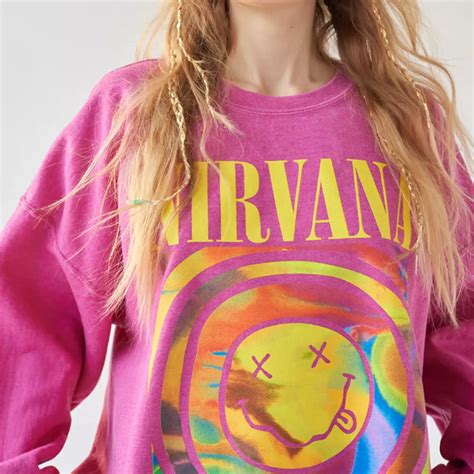 Nirvana Smiley Face Crewneck Sweatshirt