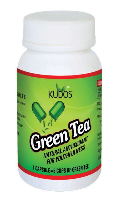 Kudos Ayurveda Green Tea 60 Capsules Unflavoured At Best Price In