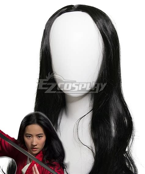 Disney Mulan 2020 Movie Hua Mulan Black Cosplay Wig