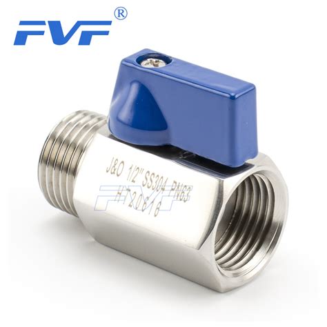 Ss304 Pn63 Npt Bspt Thread Female Male Mini Ball Valve Fvf Industry