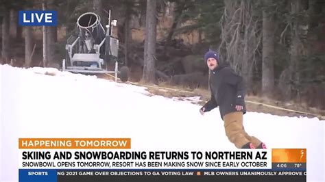 Arizona Snowbowl Ski Resort Prepares For Opening Day Friday Youtube