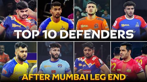 Pro Kabaddi Top Defenders After Matches Pkl Season Top