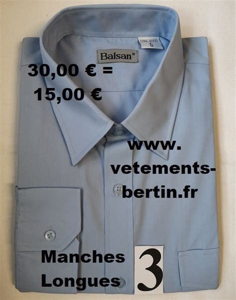 Chemise homme bleu ciel Prêt à Porter Françoise BERTIN