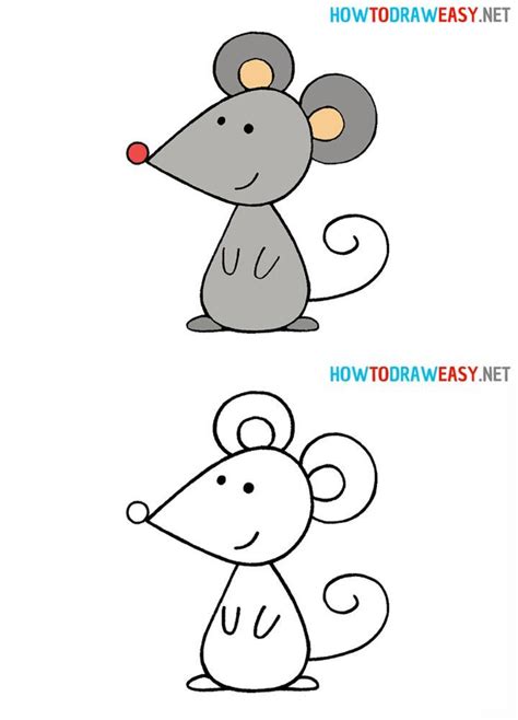 25 Easy Mouse Drawing Ideas How To Draw A Mouse