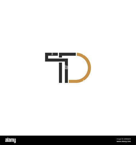 Alphabet Initials Logo Td Dt T And D Stock Vector Image Art Alamy