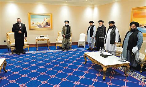 Pompeo Meets Taliban Afghan Govt Negotiators In Qatar World Dawn Com