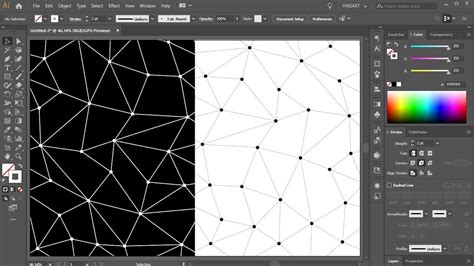 Mesh Tool Adobe Illustrator Tutorials Polygon Ps Geometric Create