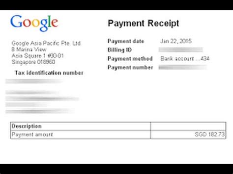 How To Get Payment Receipt Of Google Adsense 2017 YouTube