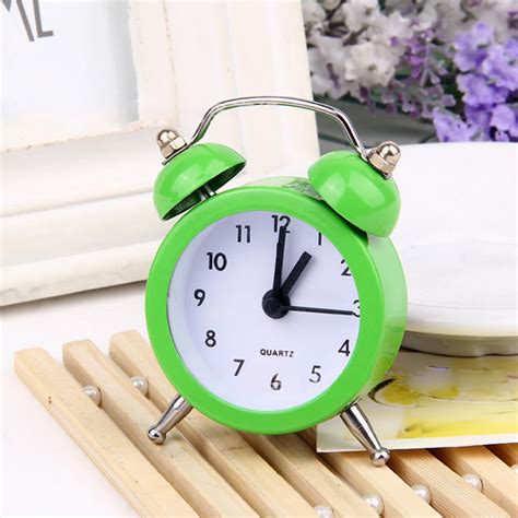 Kids Adults Travel Mini Alarm Clock Desktop Table Bedside Round Clocks