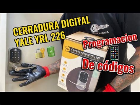 Como crear códigos en cerradura digital Yale YRL 226 YouTube